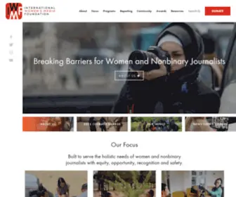 IWMF.org(The international women’smedia foundation) Screenshot