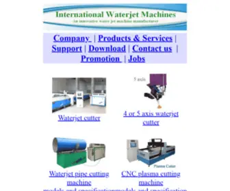 Iwmwaterjet.com(Waterjet Cutting Machine) Screenshot