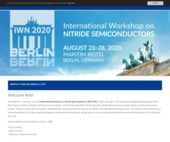 IWN2020.org(International Workshop on NITRIDE SEMICONDUCTORS) Screenshot