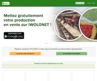 Iwolonet.com(Le réseau social agricole qu'il vous fallait) Screenshot