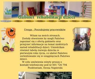 Iwonareh.pl(Rehabilitacja dzieci Poznań) Screenshot