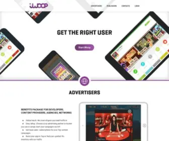 Iwoop.com(Online affiliate marketing and monetization platform) Screenshot