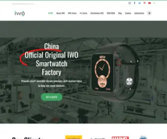 Iwosmartwatch.com(Smartwatch IWO Professional Manufacturers) Screenshot