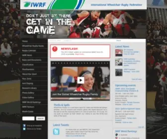 IWRF.com(World Wheelchair Rugby) Screenshot
