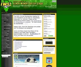 IWSL.com(Illinois Women's Soccer League) Screenshot