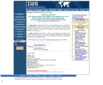 Iwsmoney.com(International Wealth Success IWS Author Tyler G Hicks Official Website) Screenshot