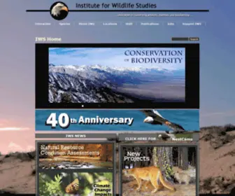 IWS.org(Institute for Wildlife Studies) Screenshot