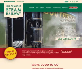 Iwsteamrailway.co.uk(Isle of Wight Steam Railway) Screenshot