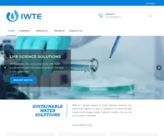 Iwteco.com(Sustainable Water Solutions) Screenshot