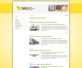 Iwu.de(Institut Wohnen und Umwelt (IWU)) Screenshot