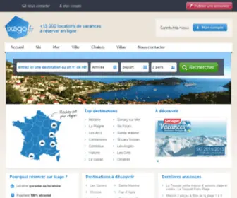 Ixago.fr(Location vacances ixago) Screenshot