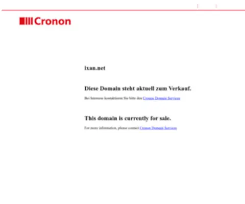 Ixan.net(Cronon GmbH) Screenshot