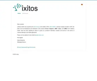 Ixellence.com(Offizielle Homepage der ixitos GmbH) Screenshot