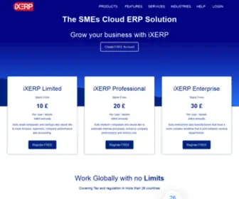 Ixerp.net(SMEs Cloud ERP Solution) Screenshot