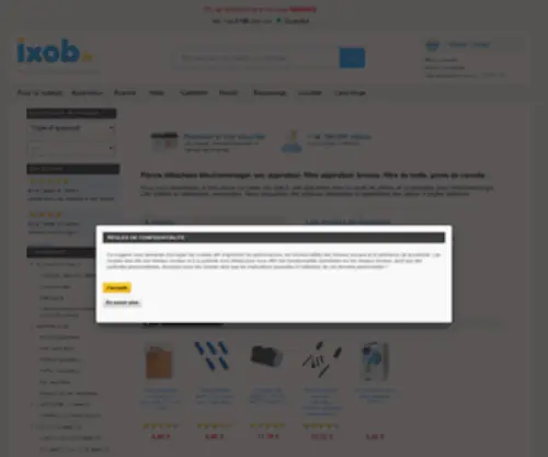 Ixob.fr(Boutique propulsée par prestashop) Screenshot