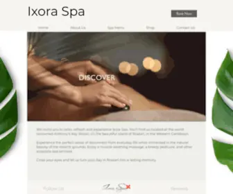 Ixoraspa.com(Roatan Spa) Screenshot