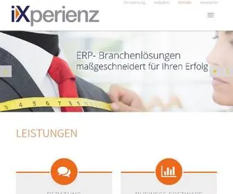 Ixperienz.com(Branchenlösung) Screenshot