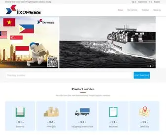 Ixpress.biz(Singapore express line mainly) Screenshot