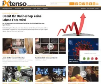 Ixtenso.de(Magazin für den Einzelhandel) Screenshot