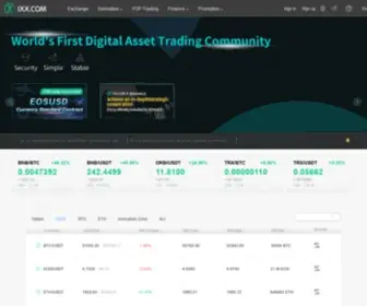 Ixxex.me(Bitcoin exchange) Screenshot