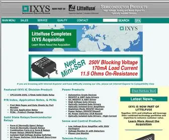 Ixysic.com(IXYS Integrated Circuits Division Home) Screenshot
