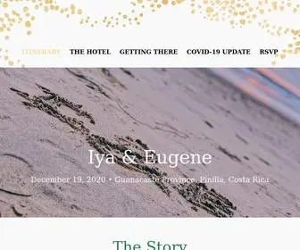 Iyaandeugene.com(Iya Ladovsky and Eugene Khayman's Wedding Website) Screenshot