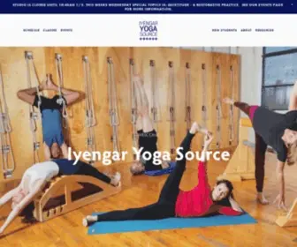 Iyengaryogasource.com(Iyengar Yoga Source) Screenshot