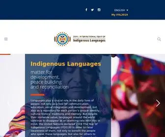 Iyil2019.org(The United Nations declared 2019 The Year of Indigenous Languages (IY2019)) Screenshot