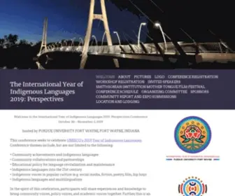 Iyil2019Perspectives.org(The International Year of Indigenous Languages 2019) Screenshot