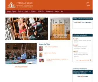 Iynaus.org(Iyengar Yoga) Screenshot