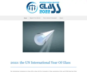 Iyog2022.org(International Year Of Glass 2022) Screenshot