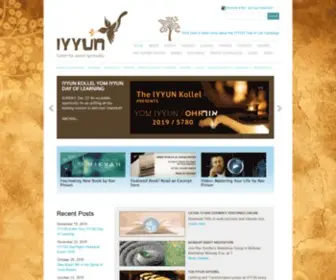 Iyyun.com(Kabbalistic Insights and Inspiration of Rav DovBer Pinson) Screenshot