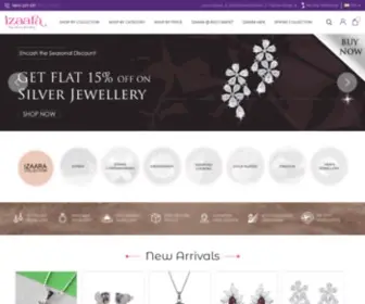 Izaara.in(Silver jewellery Online) Screenshot