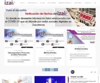 Izai.org.mx(Instituto Zacatecano de Transparencia y Acceso a la Información) Screenshot