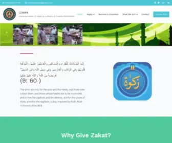 Izampa.com(Implementation of Zakat As a Means of Poverty Annihilation) Screenshot