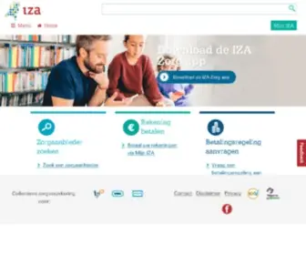Iza.nl(Collectieve zorgverzekering met ruime dekkingen en scherpe premie) Screenshot