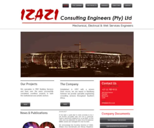 Izazi-JHB.co.za(Izazi Consulting Engineers) Screenshot