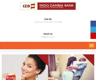 IZB.co.zm(Indo Zambia Bank) Screenshot