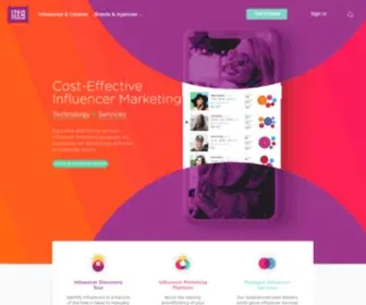 Izea.com(We Are Influencer Marketing) Screenshot