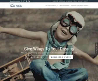 Izenesis.com(WordPress) Screenshot