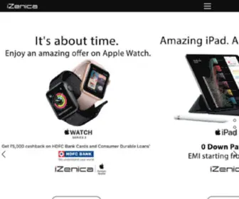Izenica.in(Meet your local Apple experts in Delhi & Noida. iZenica offers the complete range of Apple products) Screenshot