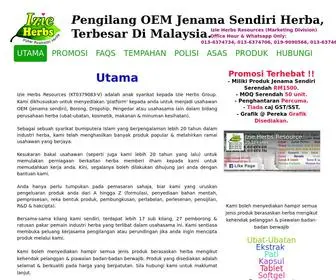 Izieherbs.com(Kilang Jenama Sendiri) Screenshot