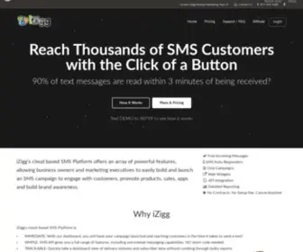 Izigg.com(SMS Marketing Software) Screenshot