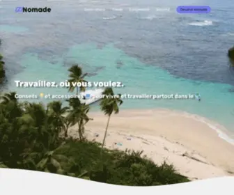 Izinomade.com(Le travail en ligne s'invente entre Voyage & Tech) Screenshot