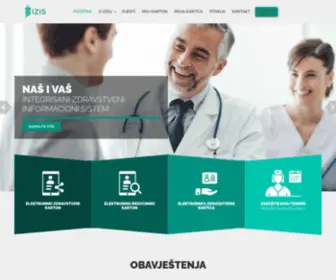 Izis.org(Integrisani zdravstveni informacioni sistem) Screenshot