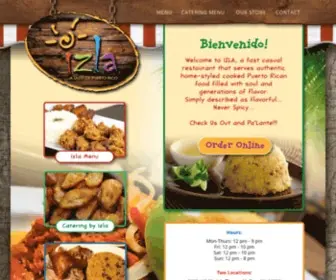 Izlaspanishrestaurant.com(Izla Restaurant) Screenshot