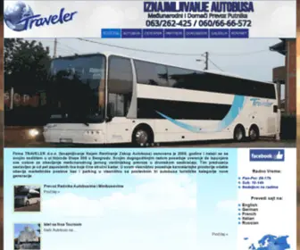 IznajMljivanjeautobusa.com(Iznajmljivanje Autobusa Traveler) Screenshot