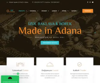 Izolbaklavaborek.com.tr(İzol Baklava ve Börek Resmi İnternet Sitesi) Screenshot