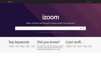 Izoom.co(Get relevant results from a search engine) Screenshot