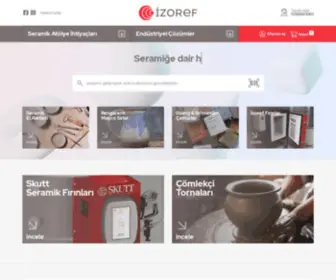 Izoref.com(İzoref Endüstriyel Ürünler Mak) Screenshot